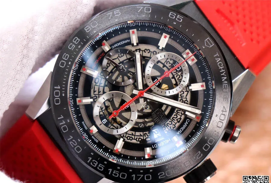 TAG Heuer Carrera CAR2A1Z.FT6050 XF Factory 1:1 Best Edition Replica Watch Red Strap
